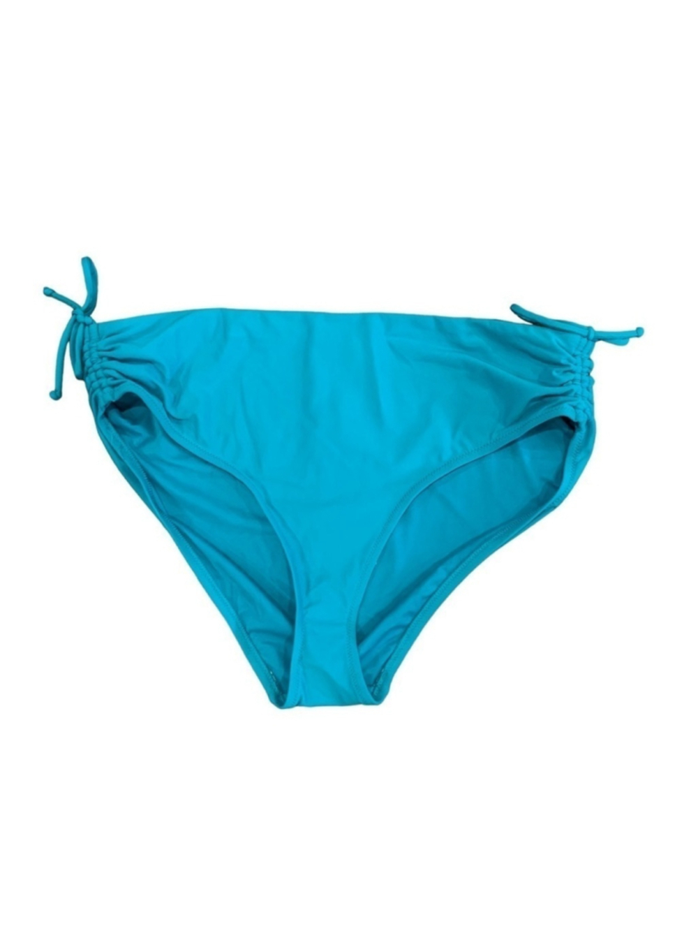 Calia Ruched, middle rise, swim bottom xl teal sw38